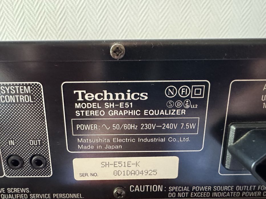 Equalizer Technics sh-e51