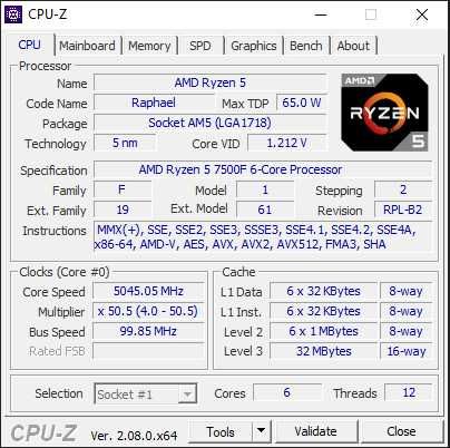 Procesor AMD Ryzen 7500F