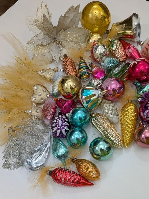 Набір ялинкових прикрас іграшок на ялинку