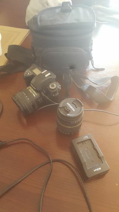 Aparat fotograficzny Nikon D70S+ obiektyw Tamron XR Di2