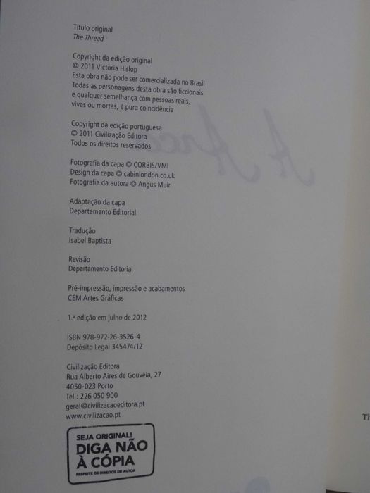 A Arca de Victoria Hislop - 1ª Edição