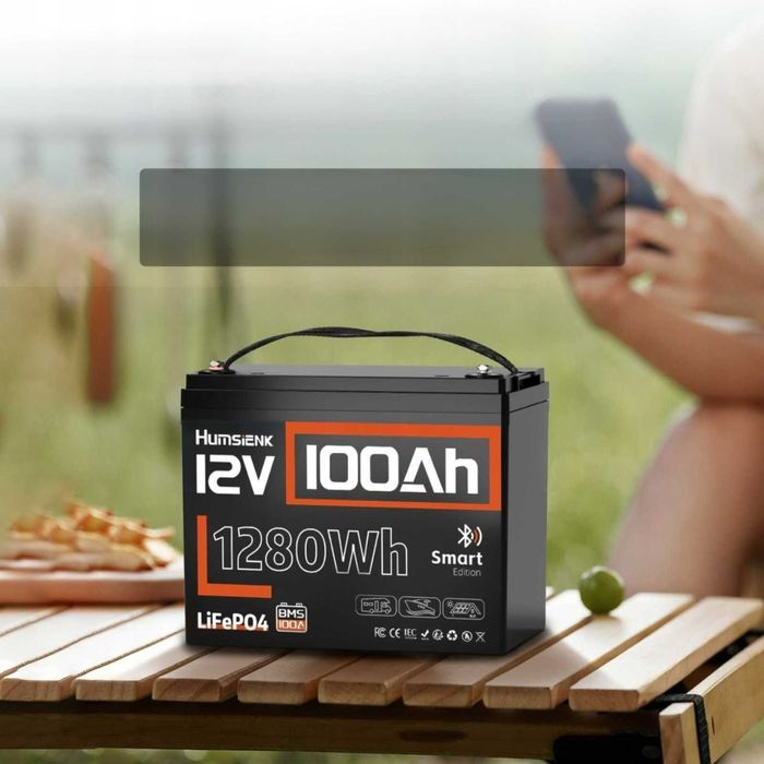 Акумулятор LiFePO4 12 В 100 А·ч 1280 Вт·ч