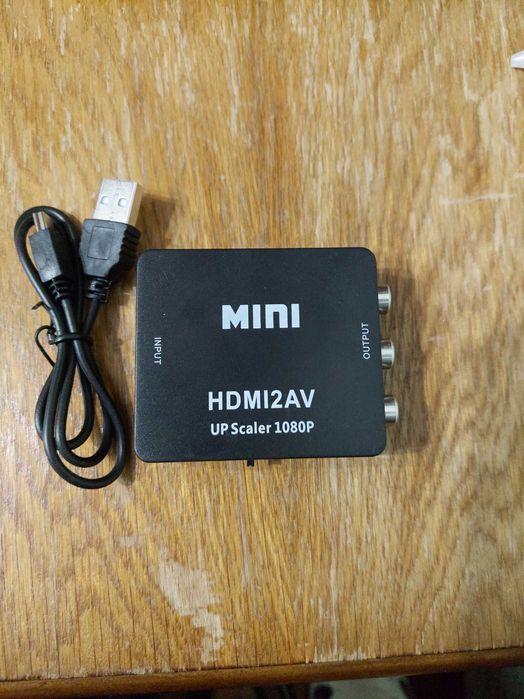 Конвертер, переходник с HDMI на AV RCA (тюльпаны) Новый