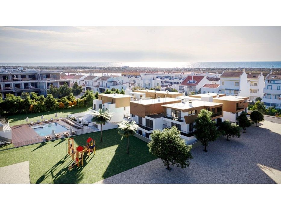 Nova penthouse T2, condomínio com piscina, junto Ria Formosa, em Ca...