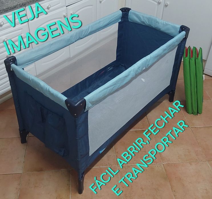 CAMA PARQUE DE VIAGEM PARA BEBÉ.Quarto,Casa,Sala,Cozinha,Praia,Passeio