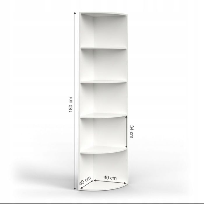 Regał narożny  półka 180cm 40cm 40cm