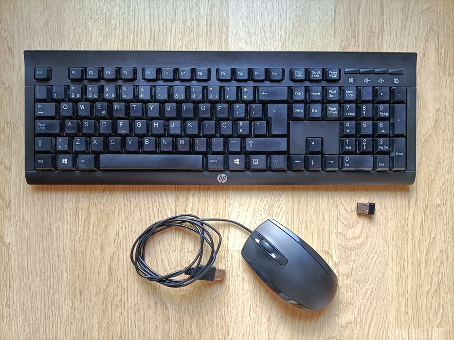 Teclado Wireless HP K2500 + Rato Óptico