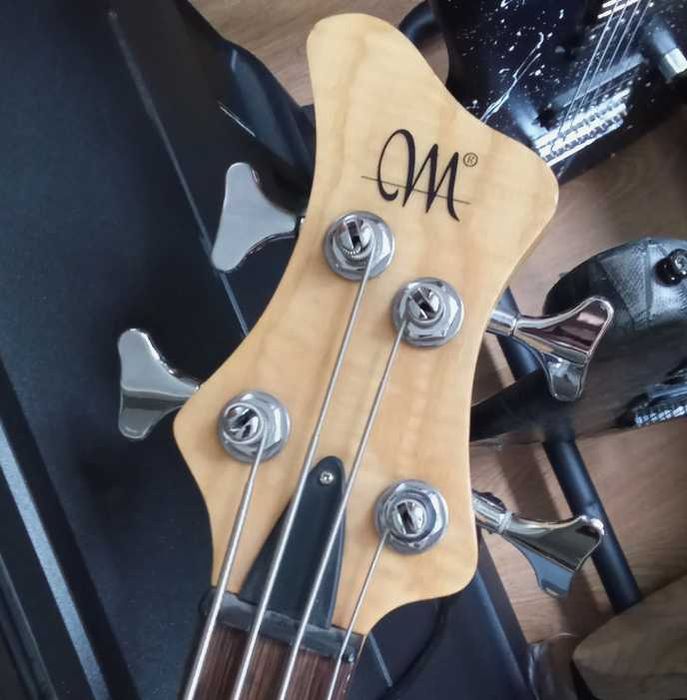 Mayones BE4 gitara basowa jesion , bartolini