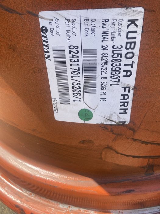 Felgi kubota iseki Jahon Deere