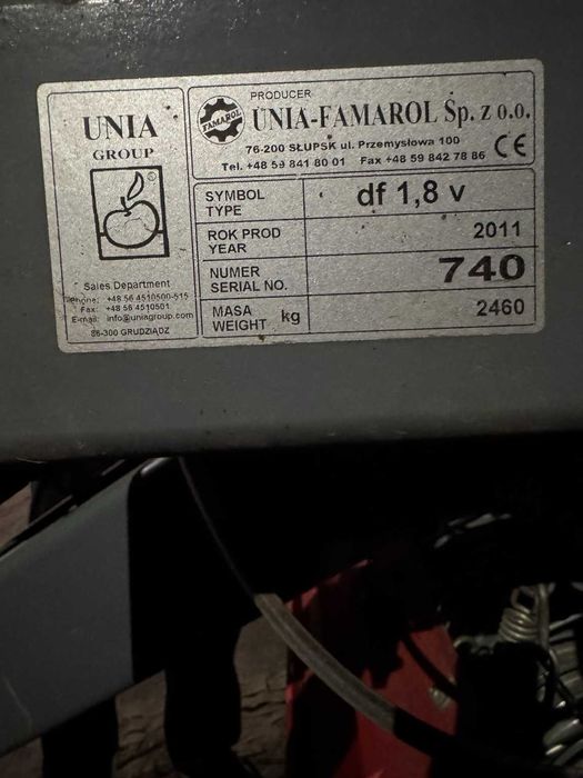 prasa Unia Famarol 1.8v
