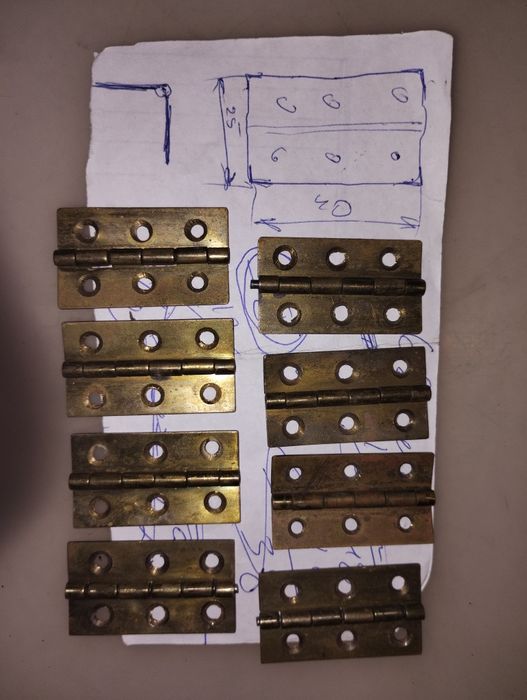 Петли латунные б.у.  Фурнитура .