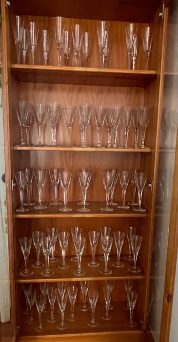 Serviço de copos de cristal para 12 pessoas