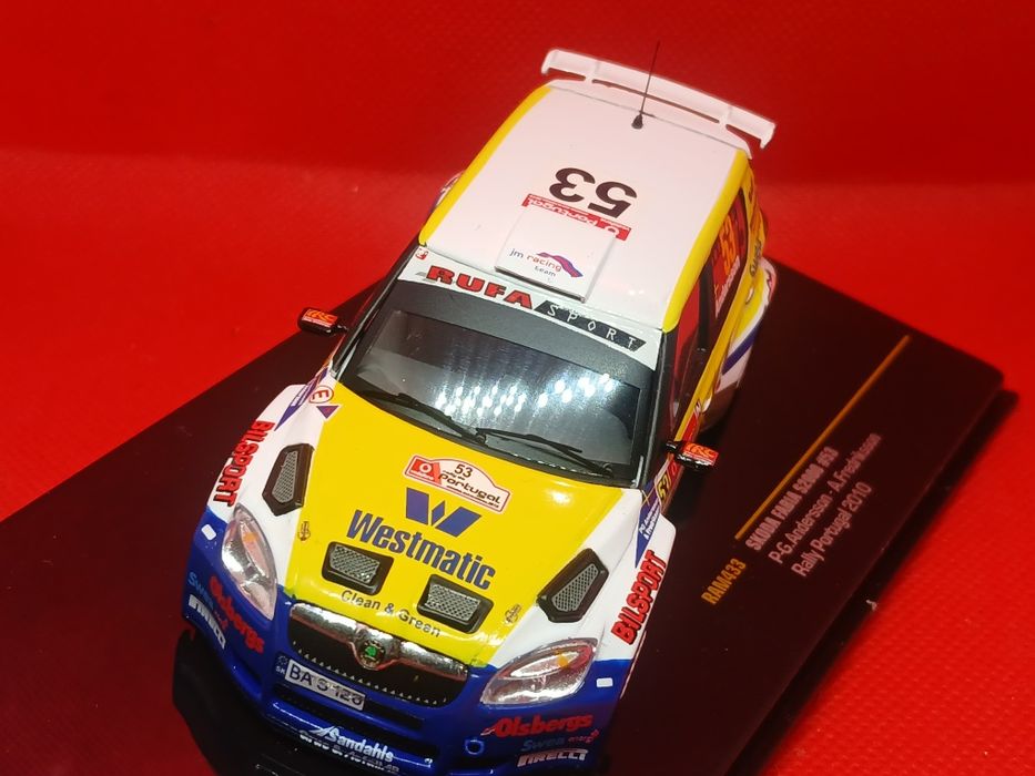 Miniatura  1/43 Skoda Fabia Anderson Rally Portugal  2010 iXO