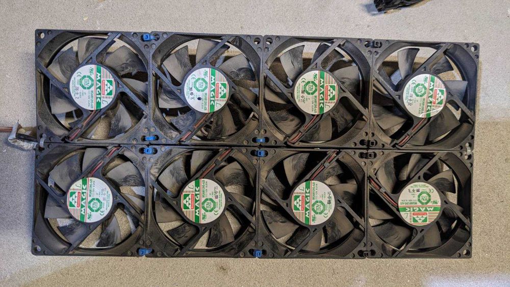 Вентилятор 12В 80х80, кулер Sunon, Foxconn