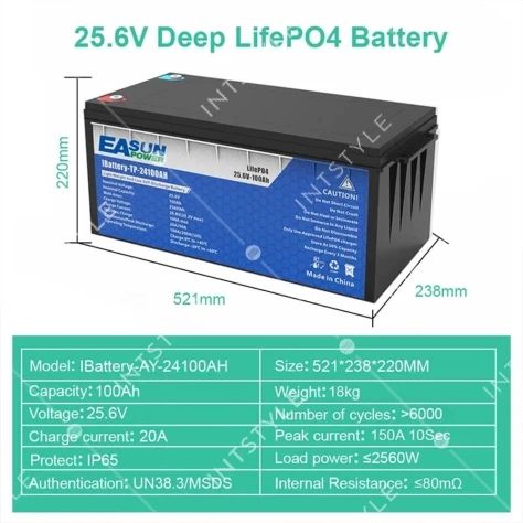 Акумулятор Easun Lifepo4 24v 100ah