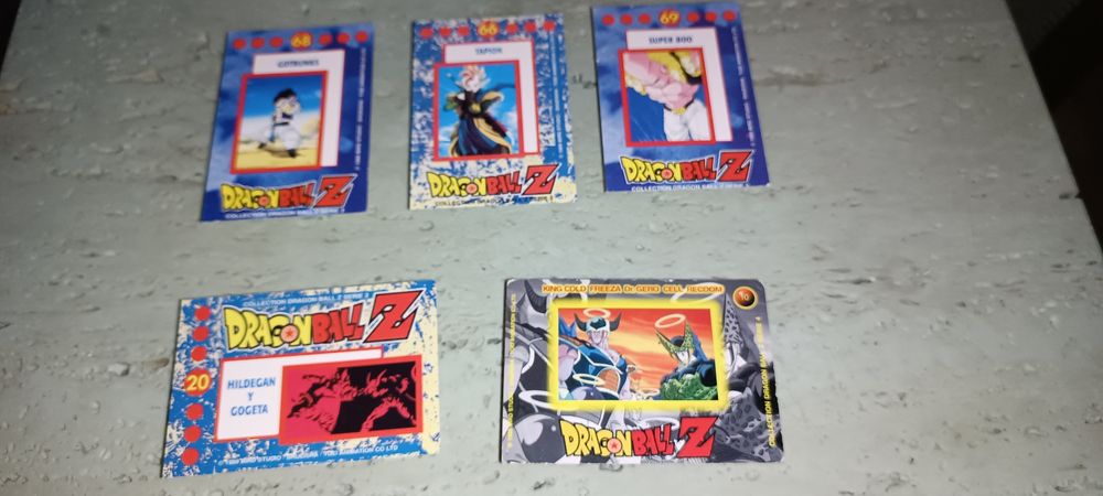 5 Antigas Cartas Originais DragonBall Z Made on Japan