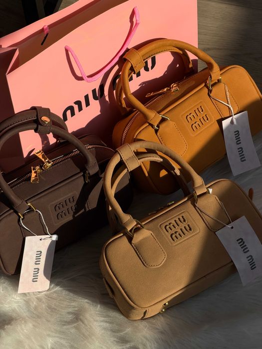 Женская сумка Miu Miu Arcadie текстильная через плече Миу Миу