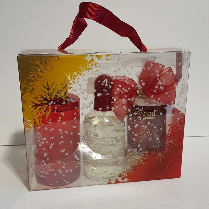 Подарунок набір парфуми туалетна вода лосьон souvenir magic snowflake