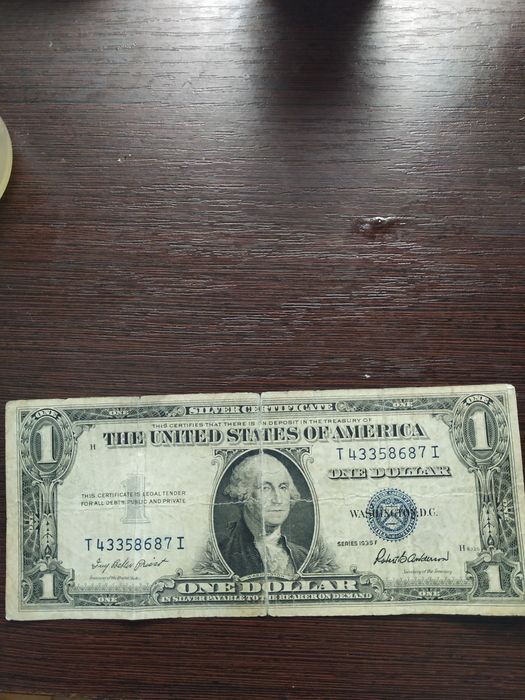 Продам один доллар 1935 F