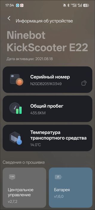 Електросамокат Sigwey Ninebot e22