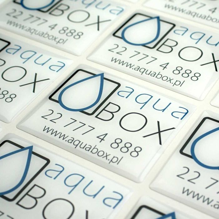 Naklejki wypukłe 3D Doming - Producent | Logo | Tabliczki | Emblematy