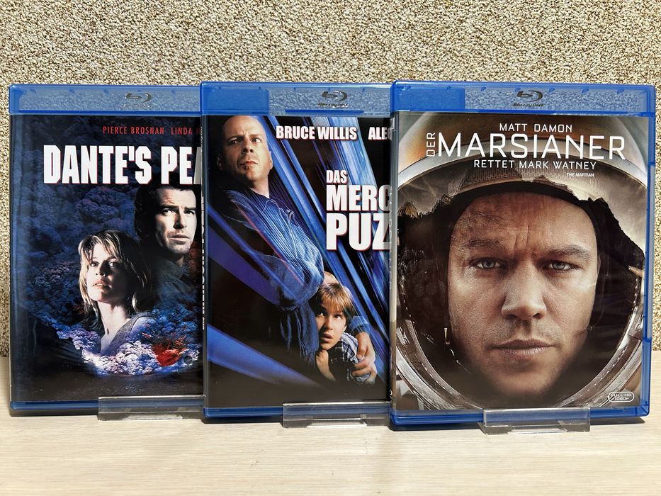 Blu-ray Диски Марсианин/Электра/Суррогаты/Пик Данте/ Вне поля зрения/ Гемини