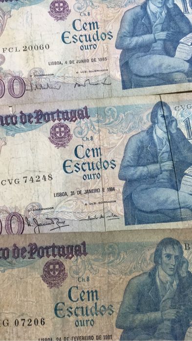 Notas 100 escudos