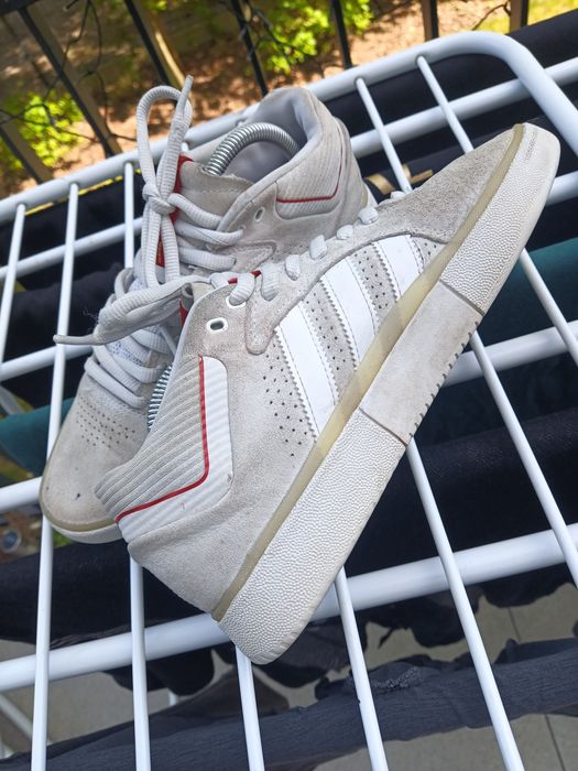 Adidas x Thrasher Tyshawn White Scarlet Gold buty męskie