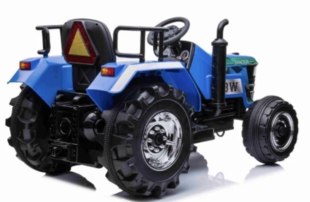 Samochodzik traktorek hit Elektryczny traktor dla dzieci 12V Niebieski