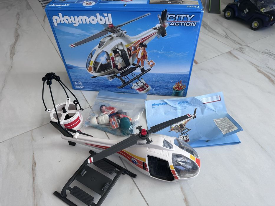 PLAYMOBIL 5542 Helicóptero de Combate a Incêndios, Helicóptero do Corpo de Bombeiros