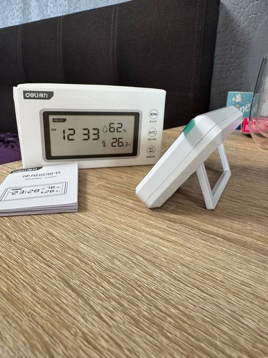 Електронна метеостанція Xiaomi MIJIA Deli DL336001 Термометр-гігрометр