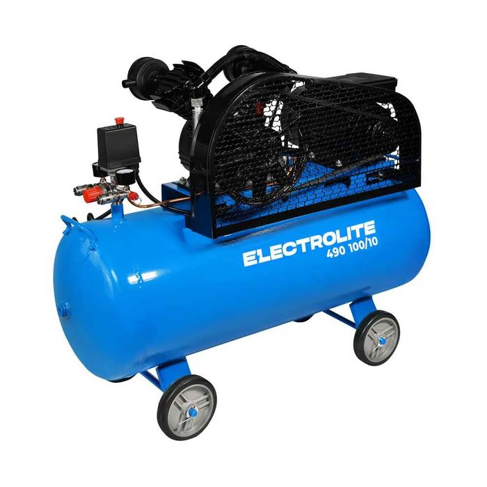 Компресор ремінний ELECTROLITE 100л 2.8 кВт 10 бар 490л/хв компрессор