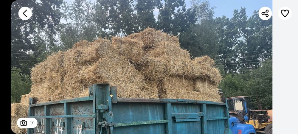 Продам тюковану солому