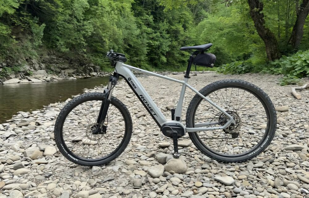 NOWY Rower Elektryczny Roz L Romet E-Mustang 1.0 bateria 725Wh Szary