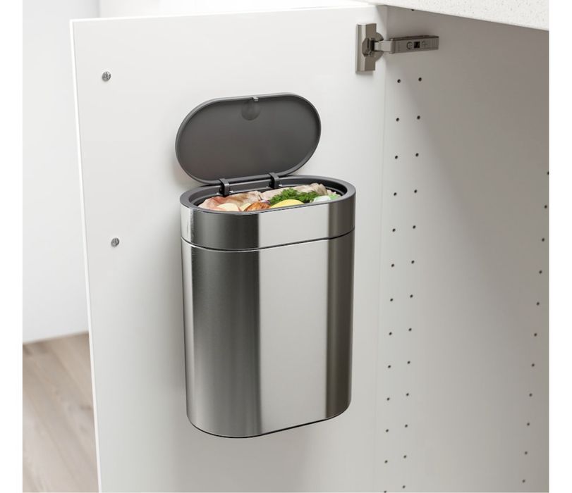 Balde lixo 4L inox escovado