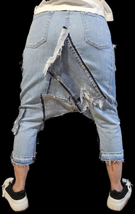 Dżinsy kroki alladynki haremki