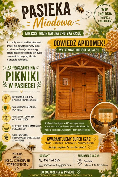 Pyłek pszczelich, miody, apiterapia
