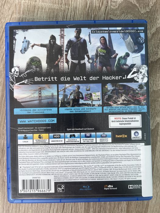 #2084 watch dogs 2 ps4 ps5 playstation gra