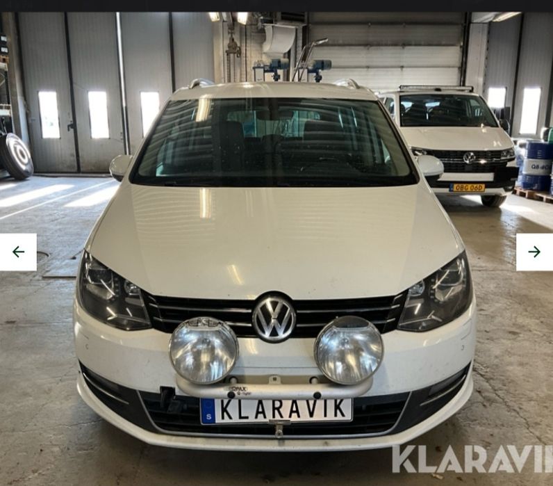Кенгурятник - дуга VW Sharan 2010 / 2022 крепление фар лед балки .