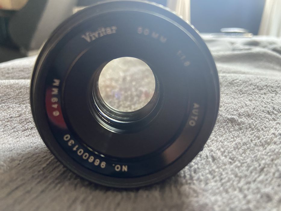 Lente vintage, vivitar 50mm f1.8