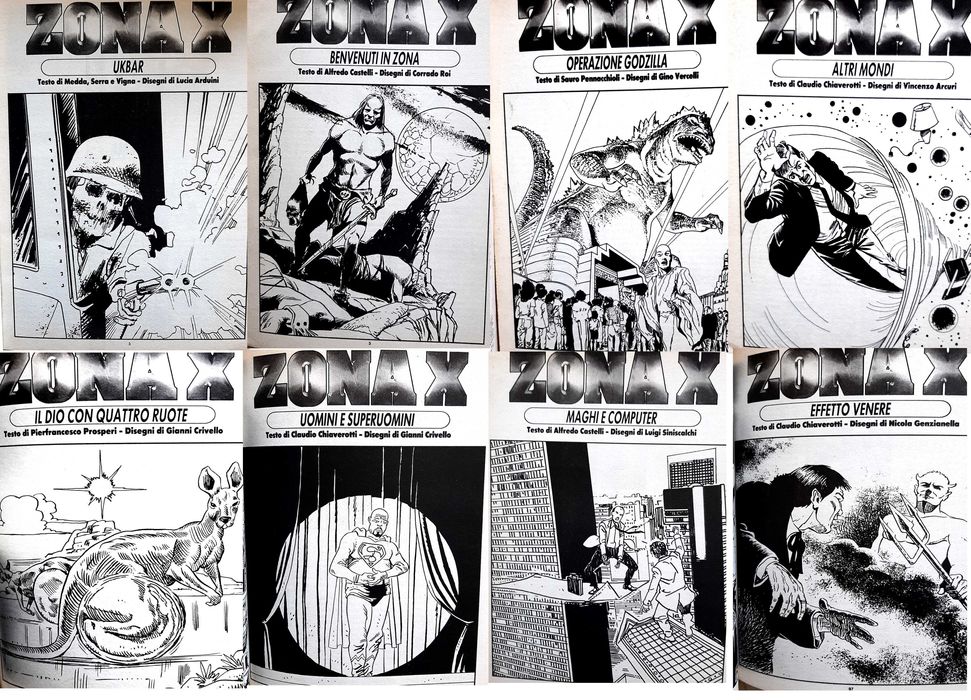 Mundo Martin Mystère. Lote de 13 álbuns BD “Zona X” em italiano