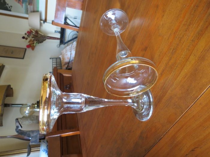 Par de castiçais em vidro italiano