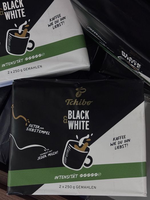 Кава мелена Tchibo Privat Kaffee African Blue | Black White 500 г