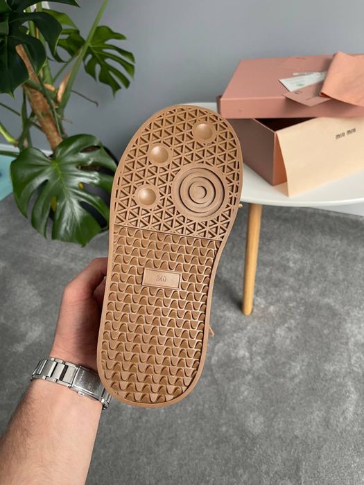 Buty damskie Miu Miu zima cheestnut