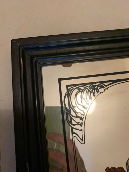Quadro espelhado arte nova mucha