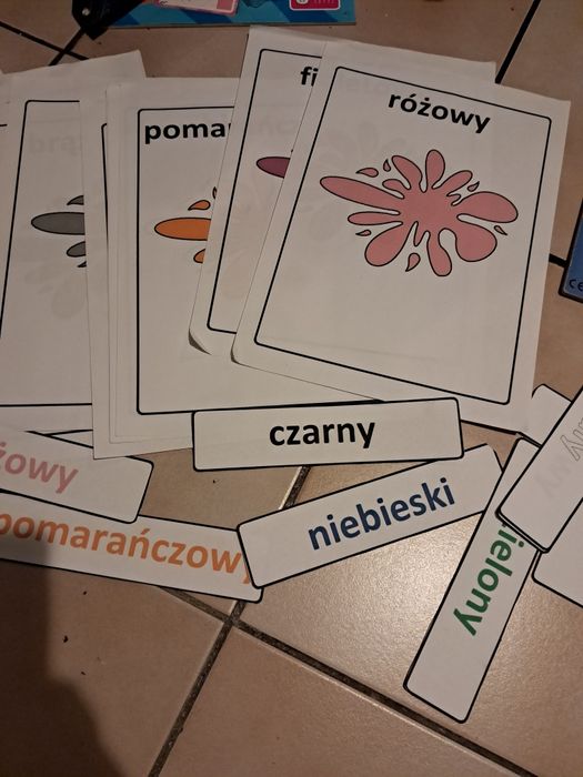 Plansze do nauki kolorów