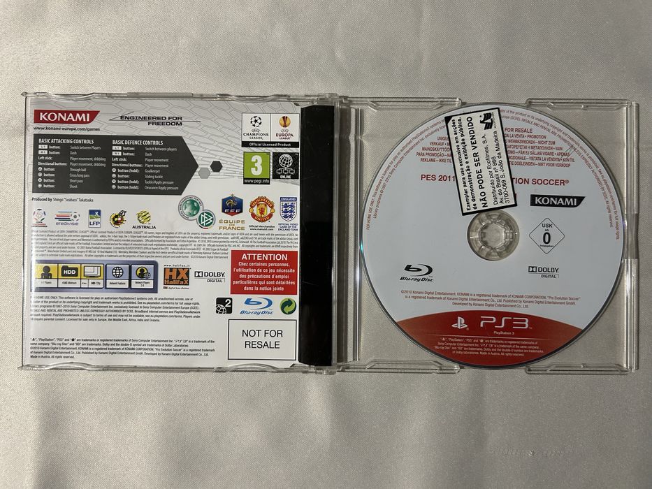 3 jogos Pes 2011/2012/2014 para ps3