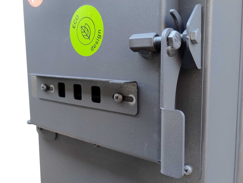 SOLIDNY Piec kominek szamotowy stalowy koza EKON EKOPROJEKT 8kW