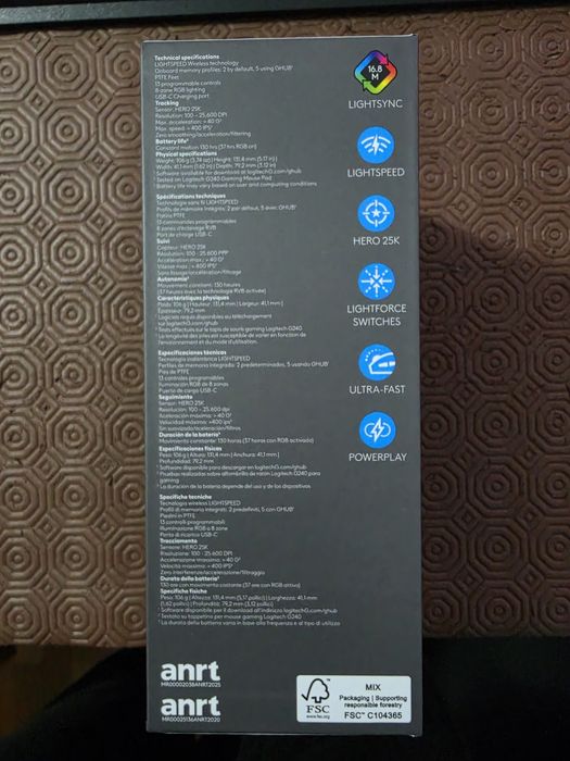 Rato Logitech G502X Plus Wireless