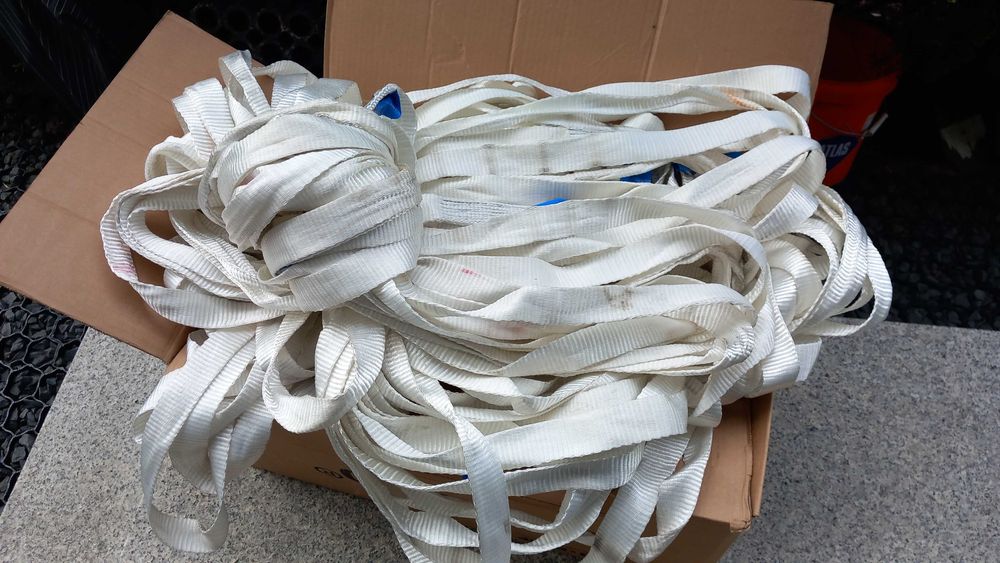 Pasy 60 sz pasy dł 4,4m zszyte w pętle zawiesie 2,2m pasy do koparki plac zabaw